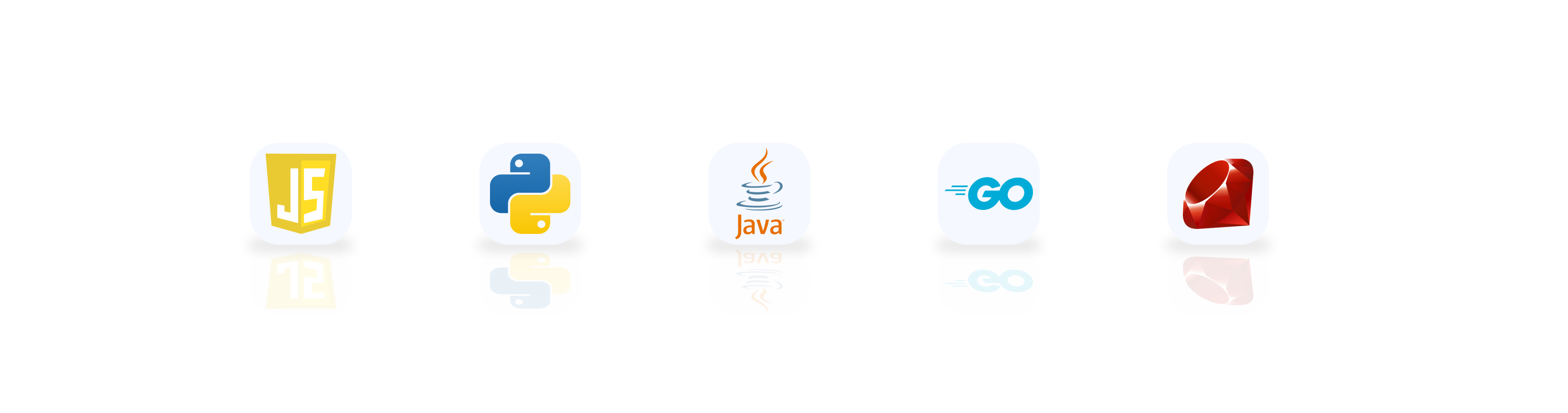 Some of the language ecosystems Seal Apps covers: JavaScript, Python, Java, Go, Ruby